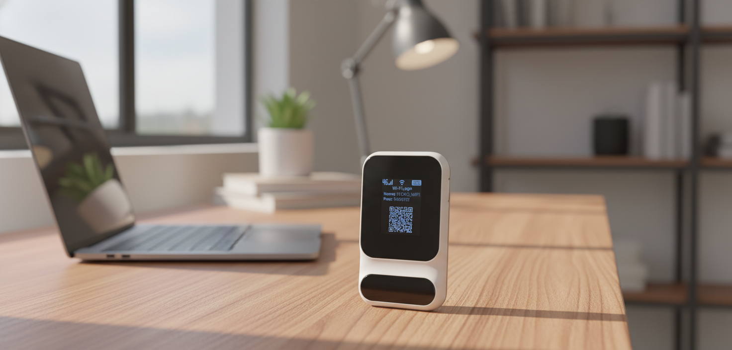 UltraNet sur un bureau avec laptop